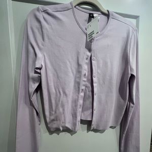 Lavender cardigan Size M
